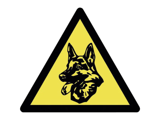 [90043798 277496] Pentatech Warnaufkleber Wachhund, 3 Stück