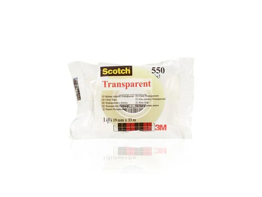 [90250050 1427800] Scotch Klebeband 19 mm x 33 m, Transparent, 1 Rolle