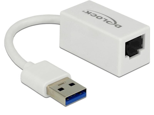 [90043849 765980] Delock Netzwerk-Adapter USB-A - RJ45 1Gbps, Weiss