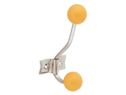 [90043879 1176477] Tranquillo Wandhaken 2-fach, Retro, Gelb