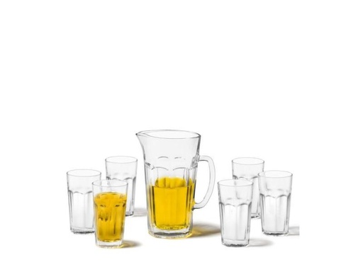[90043886 430455] Leonardo Krug Rock 1 l 7-Teilig, Transparent