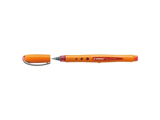 [90250154 1405238] STABILO Rollerball Worker Rot