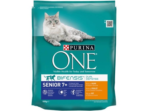 [90043908 589790] Purina ONE Trockenfutter Senior Huhn &amp; Vollkorn, 800 g