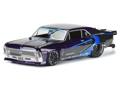[90250297 1432142] Proline Karosserie Chevy Nova 1969 Dragster unlackiert, 1:10