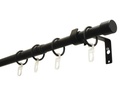 Gardinia Vorhangstange Set Cap 120 - 190 cm