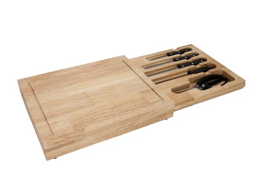 [90250426 1430677] Nouvel Messerset BBQ- und Grill-Messerset, 6 Stück, Schwarz/Silber