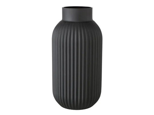 [90250467 1344869] Boltze Vase Nordika 30 cm, Schwarz matt