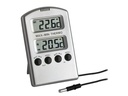 TFA Dostmann Thermometer Digital, Silber / Metallic