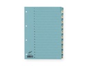 Büroline Register A4, 1 Reihe, 20 Tabs Blau/Beige