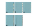 Büroline Register A4, 1 Reihe, 6 Tabs Blau/Beige