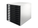Leitz Schubladenbox Formular-Set 10 Schubladen, Schwarz