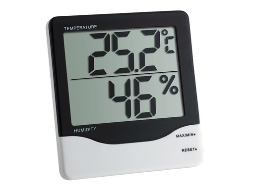[90250878 1423041] TFA Dostmann Thermo-/Hygrometer Digital, Schwarz / Weiss