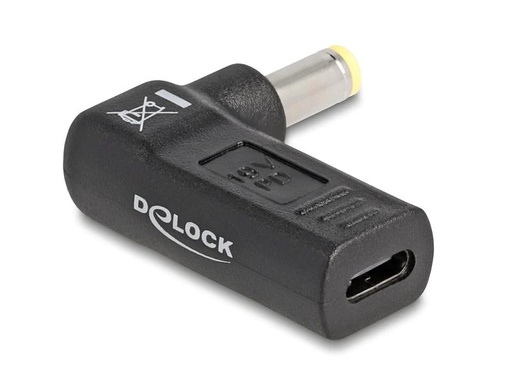 [90251044 1435557] Delock Adapter USB-C zu 5.5 x 2.5 mm 90° gewinkelt