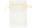 Creativ Company Organzabeutel Organza 7 x 10 cm Crème, 10 Stück