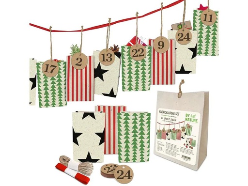 [90251233 1414567] Braun + Company Adventskalender Set by Nature 24 Tüten