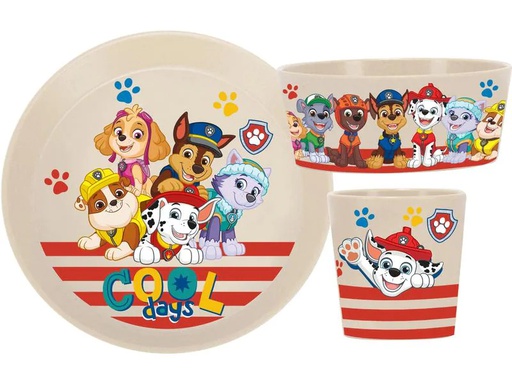 [90251347 1438764] Koziol Kindergeschirrset Connect Paw Patrol, 3-teilig, Sand
