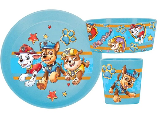 [90251381 1438765] Koziol Kindergeschirrset Connect Paw Patrol, 3-teilig, Blau