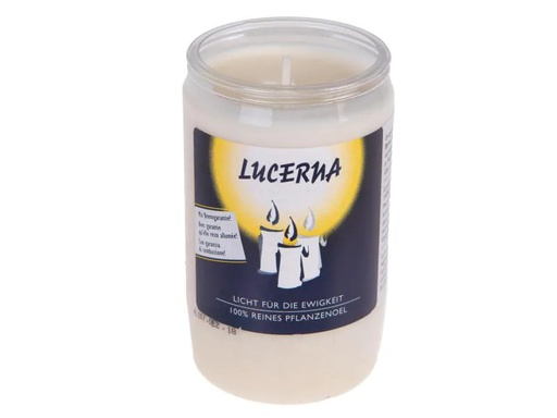 [90044029 961489] Herzog Kerzen AG Grabkerze Lucerna Ø 5.5 cm Weiss