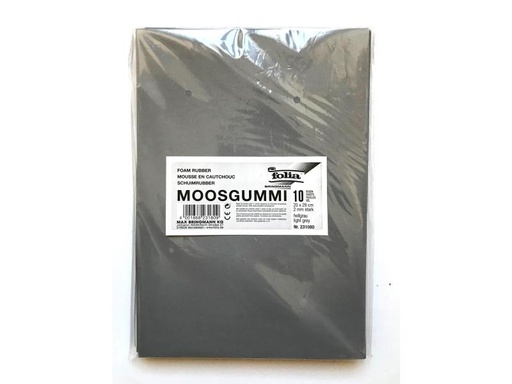 [90044041 599550] Folia Moosgummi-Set 10 Stück, Grau