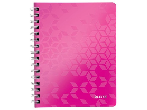 [90251690 1392488] Leitz Notizheft WOW College A5, Kariert, Pink