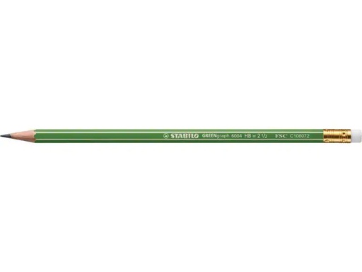 [90251755 1429483] STABILO Bleistift Greengraph HB, Medium (M), Grün
