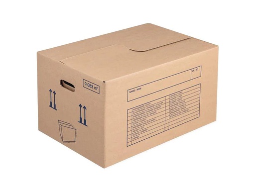 [90252237 1399899] Brieger Umzugsbox 57 x 39 x 34 cm, Braun 1 Stück