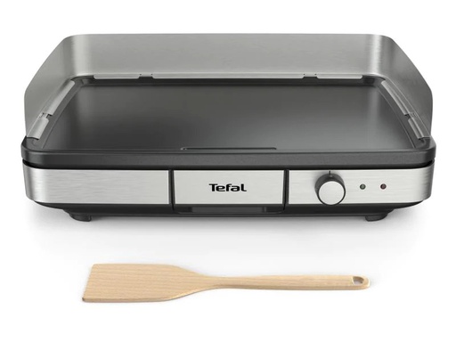 [90044125 1099760] Tefal Tischgrill Maxi Plancha Schwarz/Silber