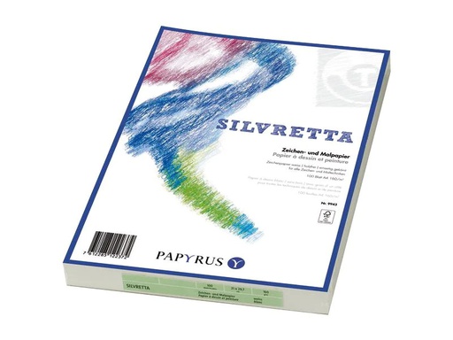 [90252528 1403368] Scaldia Zeichenpapier Silvretta A4, 160 gm², 100 Blatt