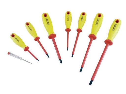 [90044141 377132] Kraftwerk Schraubenzieher-Set für Elektriker 8-teilig