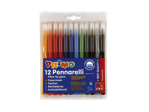 [90252637 1407868] Primo Filzstift Assortiert, 12 Stück