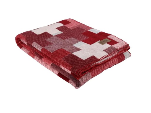 [90252778 1436163] Eskimo Decke Swiss Art Schweizer Kreuz 150 x 200 cm, Rot/Weiss