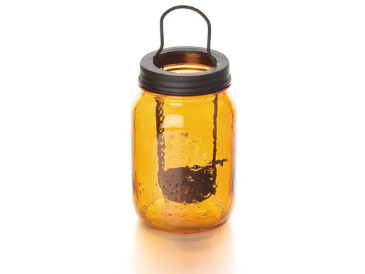 [90004395 1158967] balthasar Windlicht Glas mit Teelichteinsatz Orange