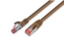 Wirewin Patchkabel RJ-45 - RJ-45, Cat 6, S/FTP, 0.75 m, Braun