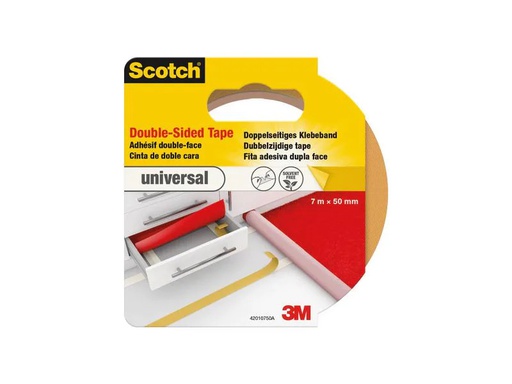 [90253429 1382573] 3M Scotch Teppich-Klebeband universal 50 mm x 7 m, Weiss