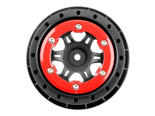 [90253620 1432175] Proline Felgen 2.2/3.0 Split Six Front, Rot/Schwarz 2 Stück