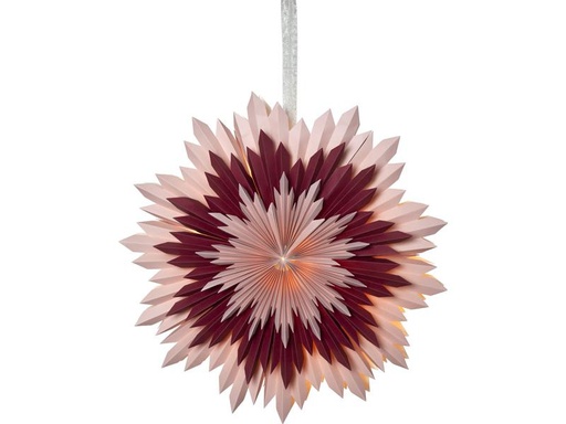 [90253646 1347303] Star Trading Papierstern Ice, Pink, Ø 50 cm