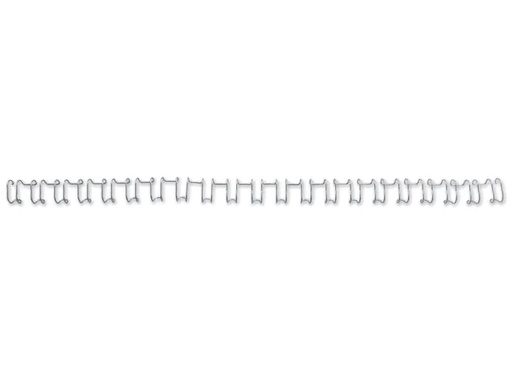 [90253721 1396819] GBC Binderücken Wire Bind 21 Ø 10 mm, Silber, 100 Stück