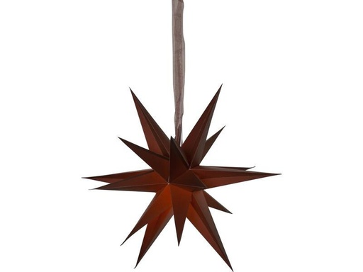 [90253728 1347309] Star Trading Papierstern December, Braun, Ø 45 cm