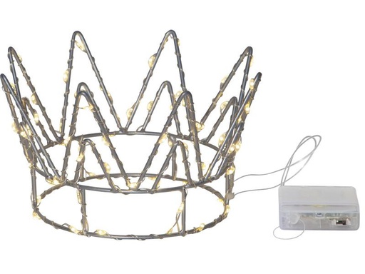 [90253735 1347312] Star Trading Crown, 70 LED, Silber