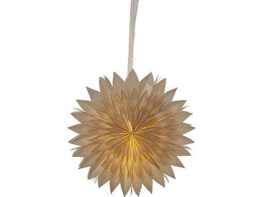 [90253806 1347299] Star Trading Papierstern Dis, Beige, Ø 50 cm