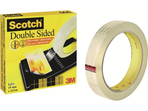 [90253816 1099765] Scotch Doppelseitiges Klebeband 19 mm x 33 m