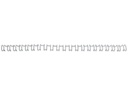 GBC Binderücken Wire Bind 21 Ø 12 mm, Silber, 100 Stück