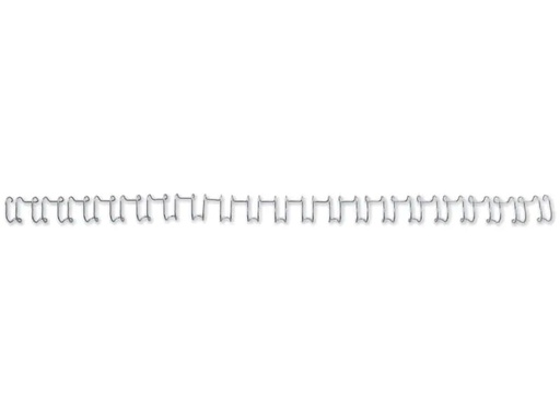 [90253851 1396820] GBC Binderücken Wire Bind 21 Ø 12 mm, Silber, 100 Stück