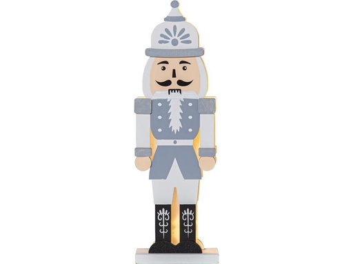 [90253863 1347276] Star Trading LED-Figur Nutcracker, 25 cm, Grau