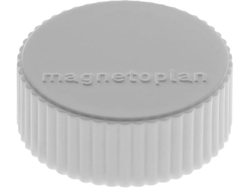 [90254066 1401260] Magnetoplan Haftmagnet Discofix Magnum Ø 3.4 cm Grau, 10 Stück