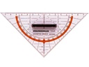 Rumold Geodreieck Plexiglas 14 cm, Skala