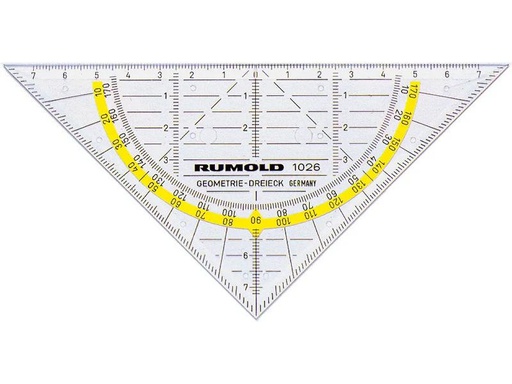 [90254118 1400147] Rumold Geodreieck Duo 16 cm, Skala