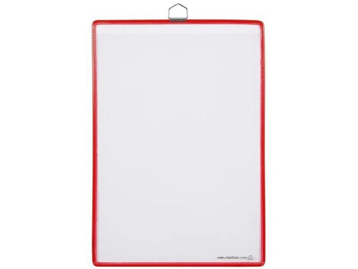 [90254158 1400085] Tarifold Dokumentenhalter Sichttasche T-Display Rot, 5 Stück