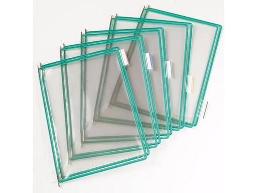 [90254234 1400094] Tarifold Dokumentenhalter Sichttaschen T-Display Grün 10 Stück