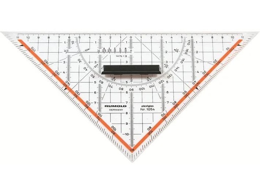 [90254275 1400148] Rumold Geodreieck Plexiglas 22 cm, Skala